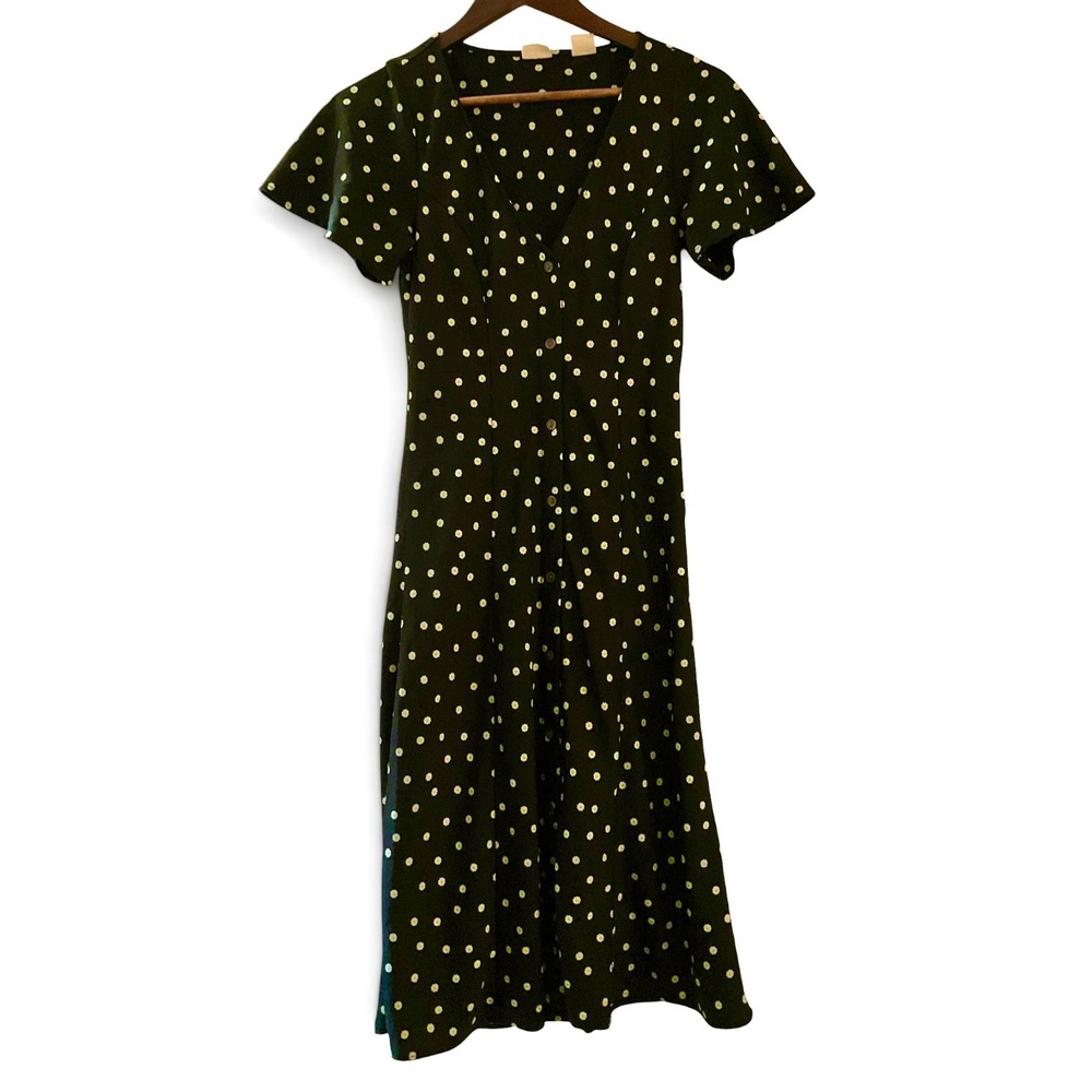 Levi's Rachelle 90s Dress | Black Daisy Foulard | XS